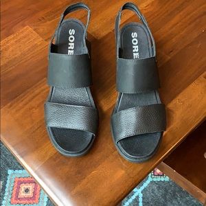Black Sorel Joanie Slingback sandal - size 9